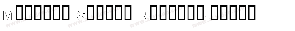 Myfrida Shadow Regular字体转换